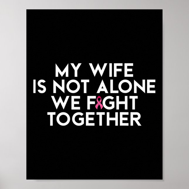 Min fru är inte Ensam att vi kämpar tillsammans me Poster (Framsidan)