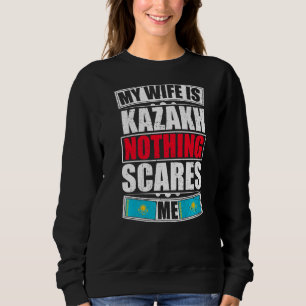 Min fru är Kazakstan Inget Skrämmer mig Kazakstan T Shirt