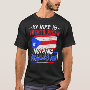 Min fru är Puerto Rican Puerto Rico Heritage Roots T Shirt