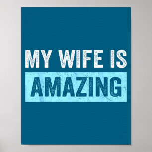 Min fru fantastisk fru rolig man gift man sar poster