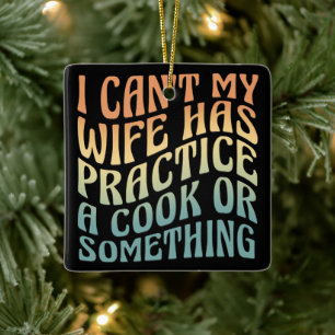 Min fru har inte en Cook Funny-citat Julgransprydnad Keramik