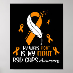Min fru kämpar är min medalj i kampen mot RSD Crps Poster