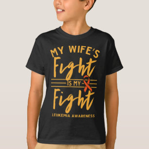 Min fru kämpar för min kamp mot leukemi-medvetenhe t shirt