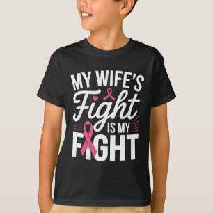 Min fru kämpar mot bröstcancer t shirt