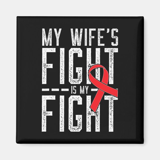 Min fru kämpar mot min medvetenhet om blodcancer magnet (Framsidan)