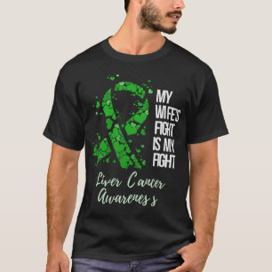 Min fru kämpar mot min medvetenhet om livmodercanc t shirt