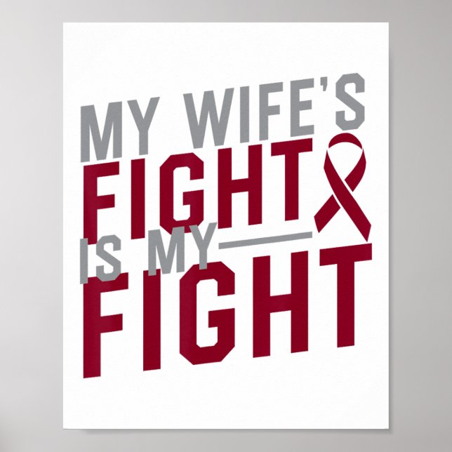 Min fru kämpar mot min "Sickle Cell Anemia Awa" Poster (Framsidan)