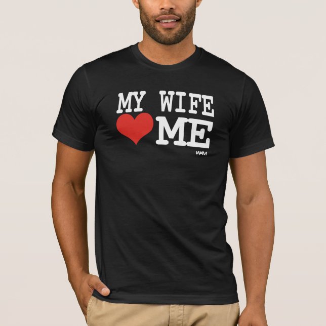 Min fru kärlek mig t-shirt (Framsida)