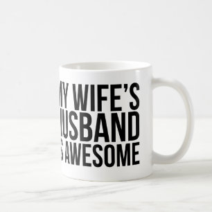 Min fru make är den enorma muggen kaffemugg
