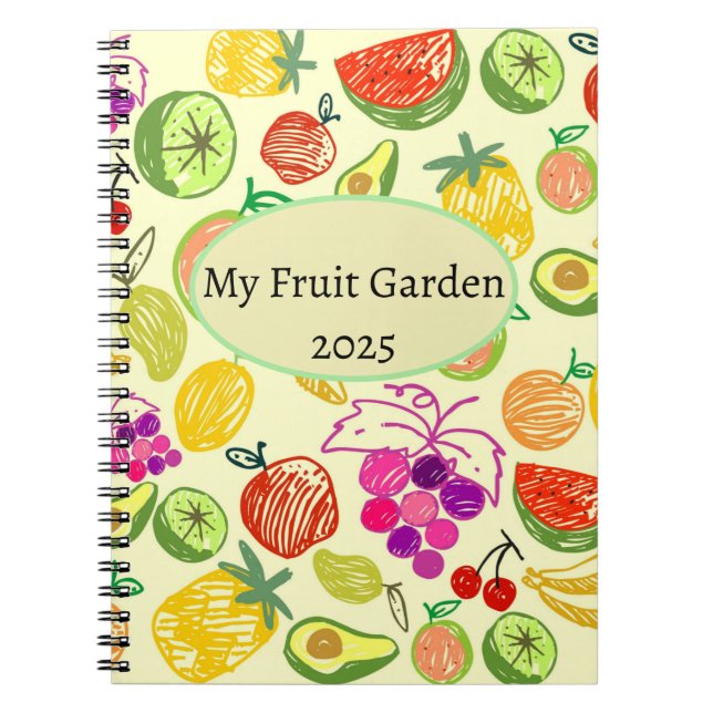 Min Fruit Garden 2025 Anteckningsbok (Framsidan)