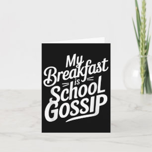 Min frukost är skolgrupp kort
