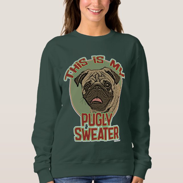 Min fula Helgdag Roligt Julsötare T Shirt (Framsida)