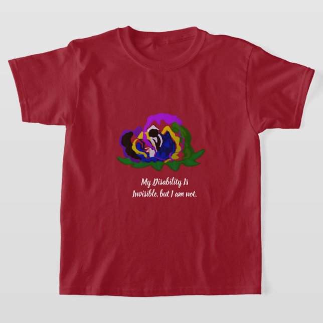 Min funktionsnedsättning är osynlig men jag är int t shirt (Laydown)