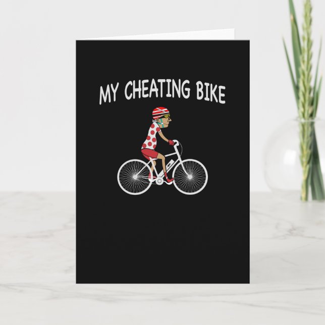 Min fuskcykel E-bike Cykelpresent Kort (Framsida)