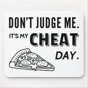 Min fuskdagsätpizza Diet Humor Musmatta
