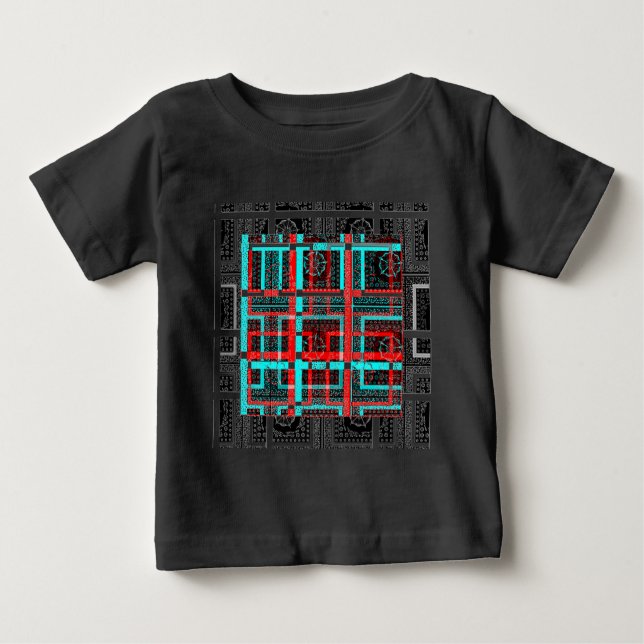 Min fyrkantsmaze-design t-shirt (Framsida)
