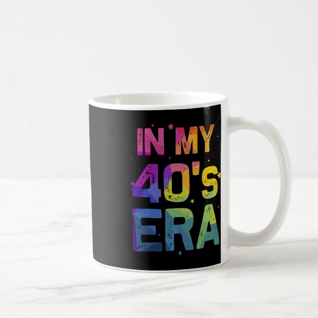 Min fyrtiotals era cool 40-årsdag rolig 40-tal kvi kaffemugg (Höger)