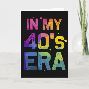 Min fyrtiotals era cool 40-årsdag rolig 40-tal kvi kort