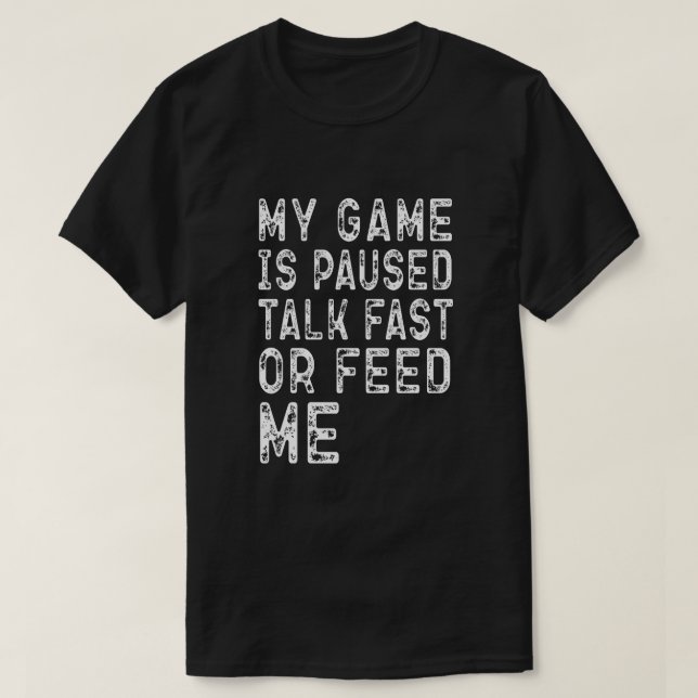 MIN GAME ÄR PRATAT SNABBT ELLER MATA MIG Gamers Gi T Shirt (Design framsida)