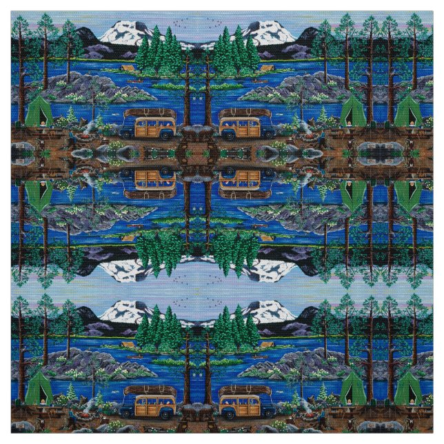 Min gamla Camping Woody Tyg (Provkarta)