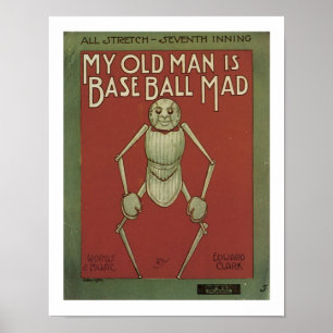 Min gamle Baseball-musik Poster