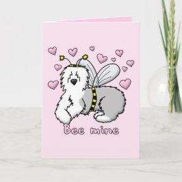 Min gammal engelsk Sheepdog för bi Helgkort