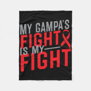 Min Gampas Kamp Är Min Kamp Blodcancer Medvetenhet Fleecefilt