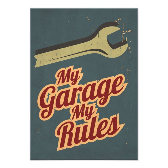 Min Garage My Regler Fototryck (Framsidan)