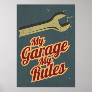 Min Garage My Regler Poster
