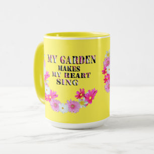 Min Garden gör mitt hjärta Sjunga, kaffe Mugg