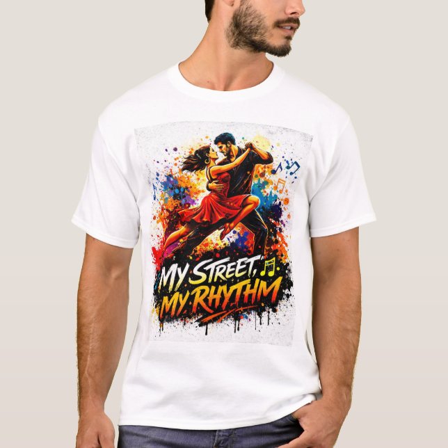 Min gata, Min rytm dansande t-shirt par (Framsida)
