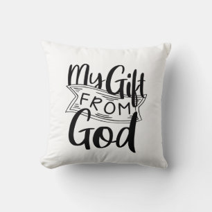 Min gåva från Gud Gospel Graphics Birth Bland Kudde