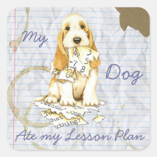 Min GBGV Ate My Lesson Plan Fyrkantigt Klistermärke