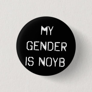 Min gender är NOYB knäppas emblem Knapp