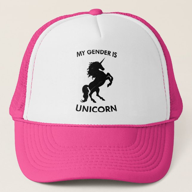 Min gender är unicornen truckerkeps (Framsida)