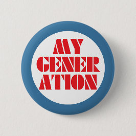 Min Generation 1960-talsknapp Knapp