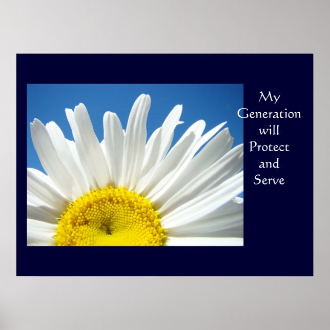 Min generation kommer att skydda och tjäna konsttr poster (Framsidan)