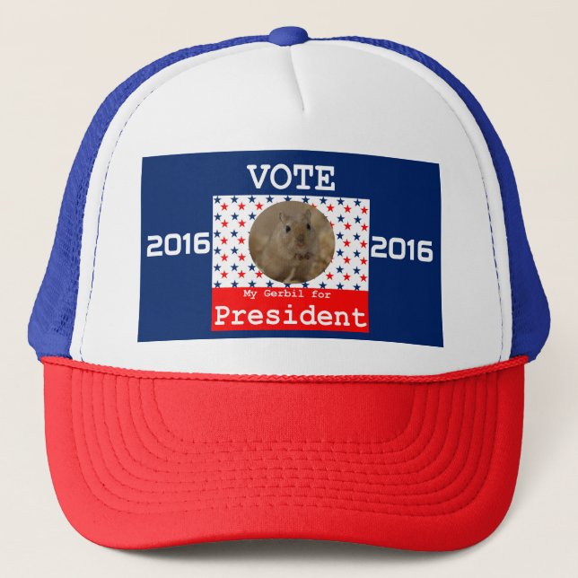 Min Gerbil för presidentlock Truckerkeps (Framsida)