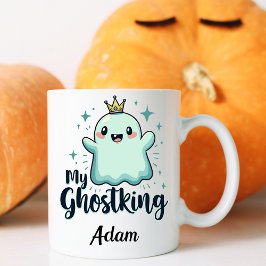 Min Ghostking Kawaii Halloween Mugg för Boykompis