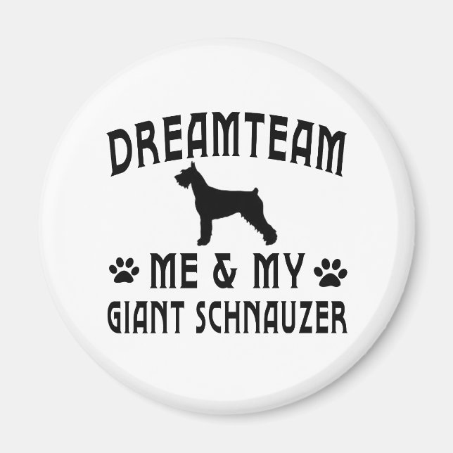Min Giant Schnauzer Hund Magnet (Framsidan)