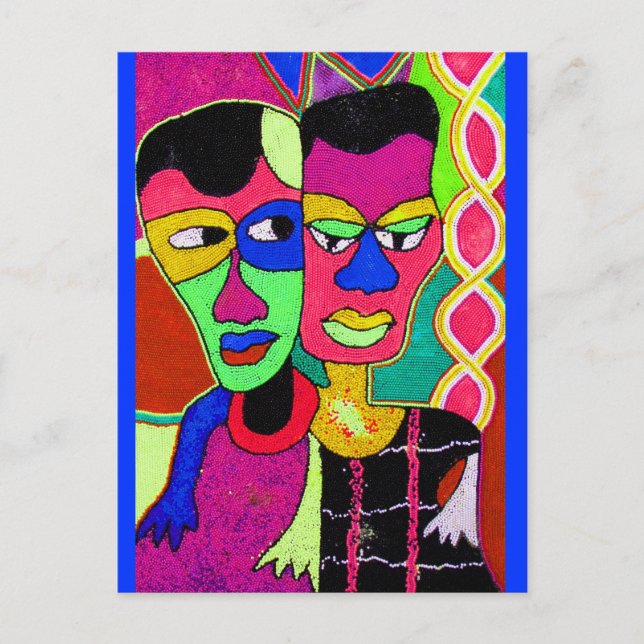 MIN GIRLFRIEND OCH MIG AV MOJISOLA AGBADAMOSI OKUB VYKORT (Framsida)