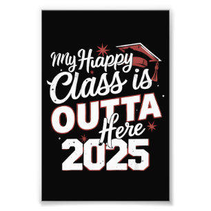 Min glada klass är härifrån 2025 Senior examen Fototryck