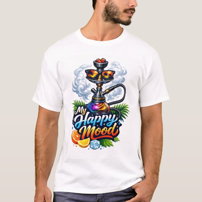 Min glada stämnings Hookah T-shirt (Framsida)