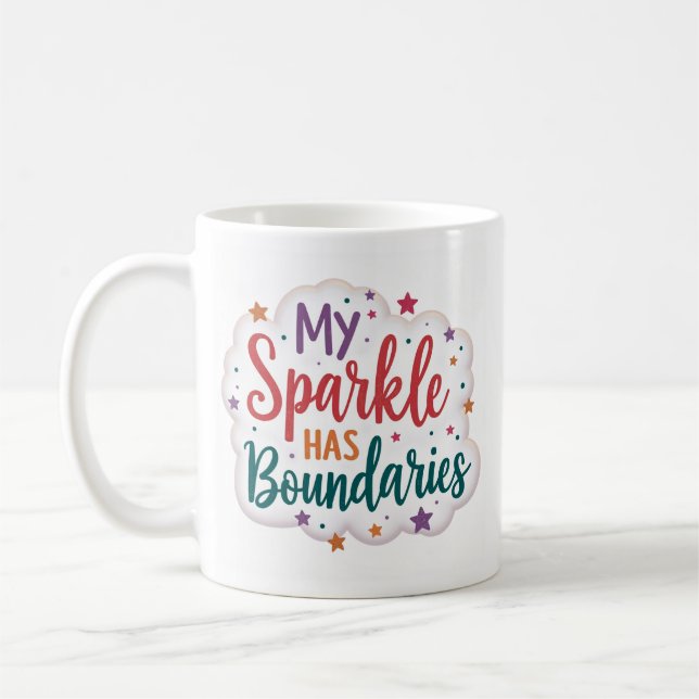 Min Glans Har Gränser Egenvårdsmugg Kaffemugg (Vänster)