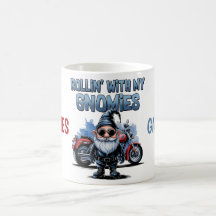 Min Gnomies Roliga Motorcykel Gnome Kaffemug