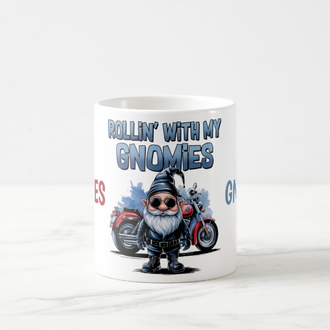 Min Gnomies Roliga Motorcykel Gnome Kaffemug Kaffemugg (Center)