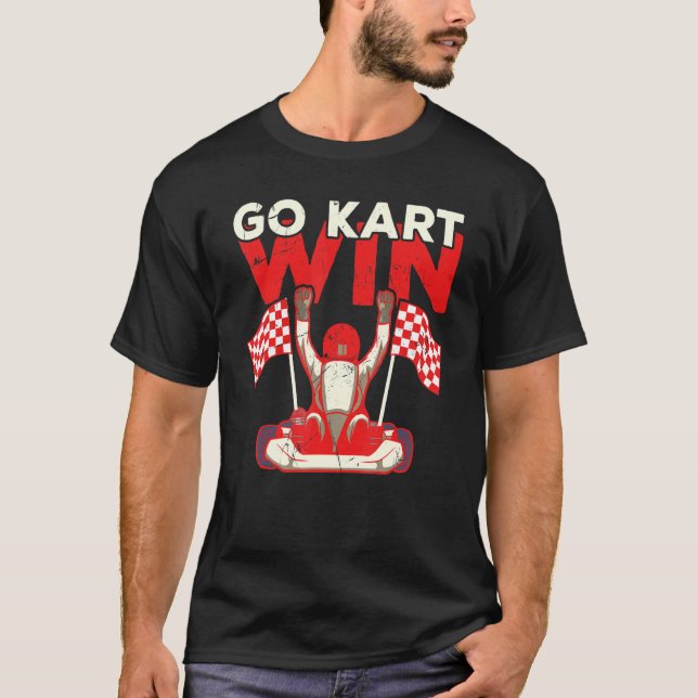 Min Go Kart går snabbare än din bil Kart T Shirt (Framsida)