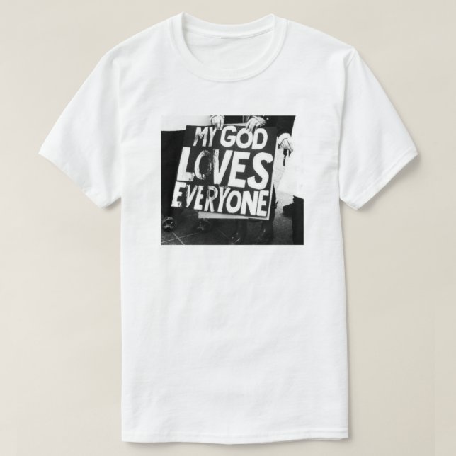MIN GOD KÄRLEK ALLA JÄMSTÄLLDHET T-SHIRT (Design framsida)