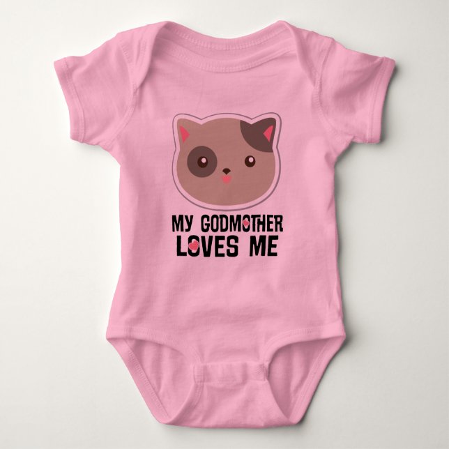 Min Godmor Kärlek Me Kattunge Girls T-shirt (Framsida)