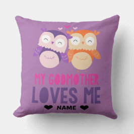 Min Godmor Kärlek Me -Uggla Kudde